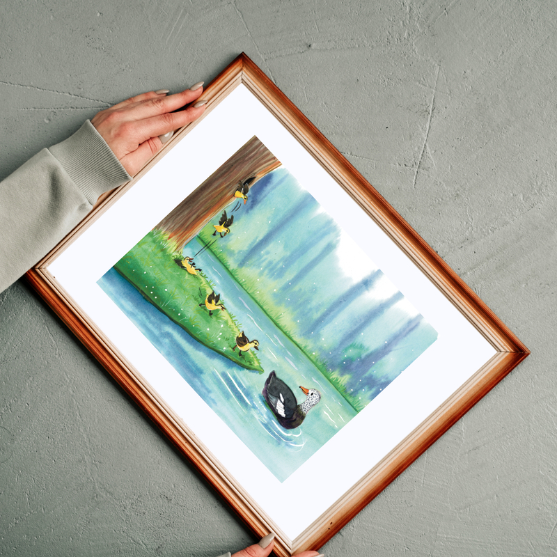 White winged wood duck- Childhood in the wild