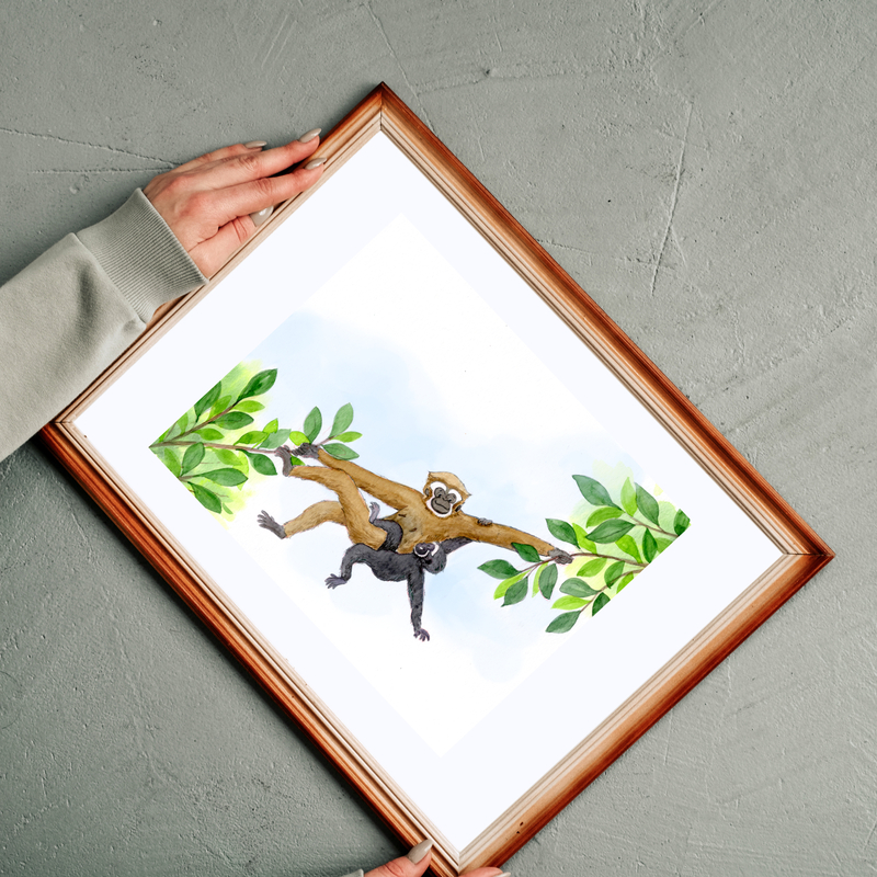 Hoolock Gibbon- Childhood in the wild