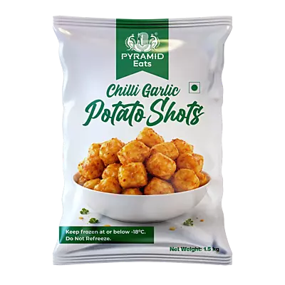 Pyramid - Chilli Garlic Potato Shots 1.5 Kg