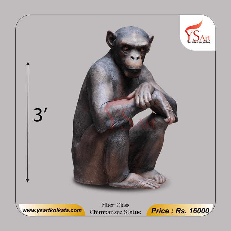 Fiber Glass Chimpanzee Statue