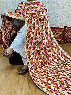 Chinon Phulkari Dupatta - 2