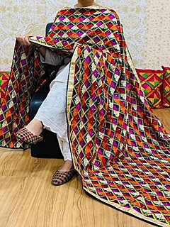 Chinon Phulkari Dupatta - 3