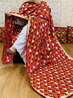 Chinon Phulkari Dupatta - 6