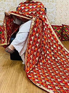 Chinon Phulkari Dupatta - 7