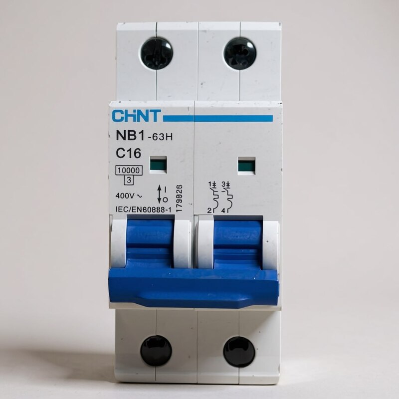 Chint 16A 2-Pole AC MCB – (C-Curve) (Refurbished)