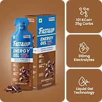 FAST&UP ENERGY GEL-CAFFEINATED - CHOCOLATE BOURBON 6 GEL PACKS