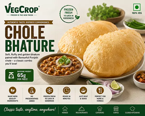 Frozen Bhatura (65g ) 15 Pieces