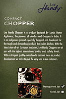 Chopper Lumix Lee Handy Compact 100 g 230VAC50Hz250W-02