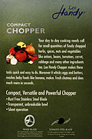 Chopper Lumix Lee Handy Compact 100 g 230VAC50Hz250W-02