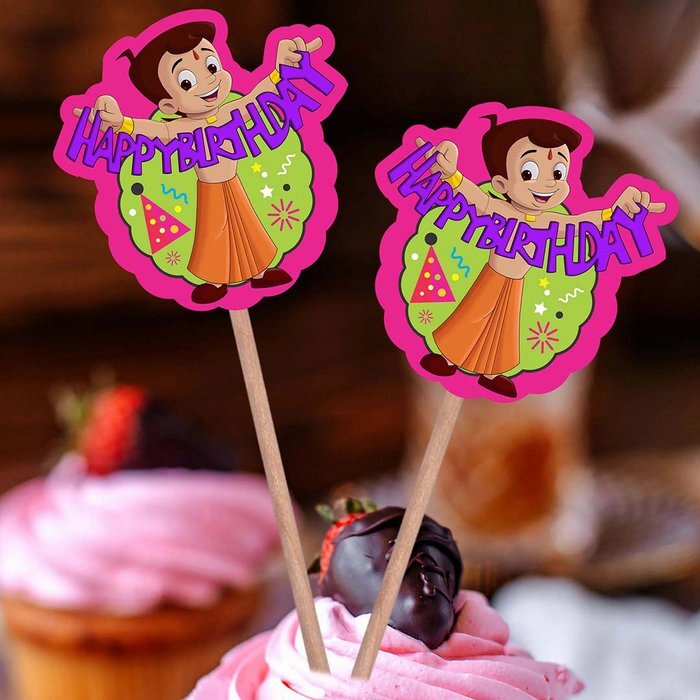 Chotta Bheem Cup Cake Topper