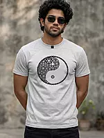 YING-YANG SPROCKETS ROUND NECK T-SHIRT
