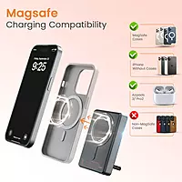 Portronics CHYRO 10000mAh Magnetic Wireless Power Bank, 15W Wireless & 20W PD Fast Charging with Built-in Stand and Type-C Cable