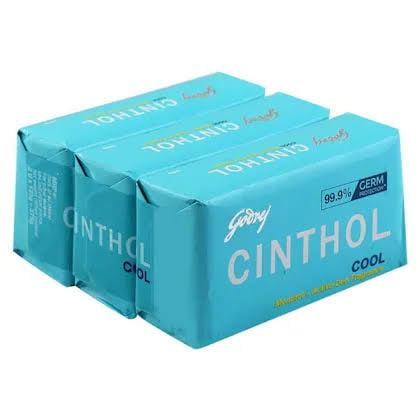 Cinthol Cool Menthol+ Active Deo Fragrance Soap 125g (pack of 3)