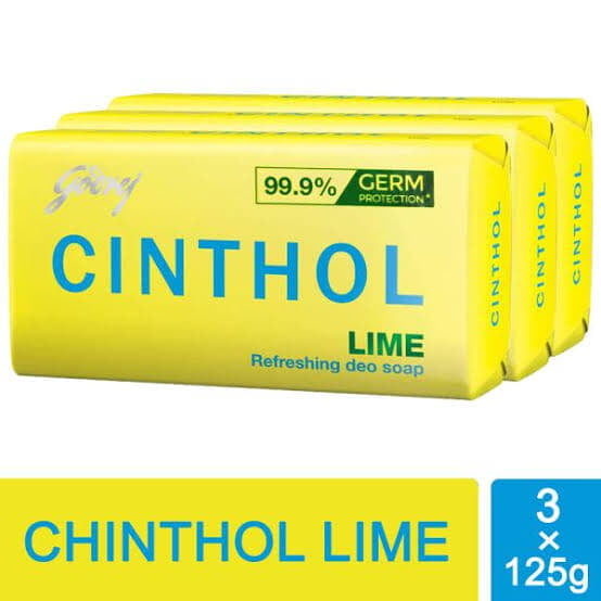 Cinthol Lime Refreshing Deo Soap 125 g Pack of 3