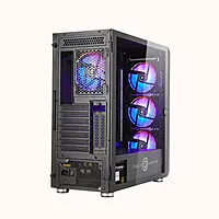 Circle ARGB Mid- Tower Computer Case  Gaming Cabinet - Black , Stealth B1