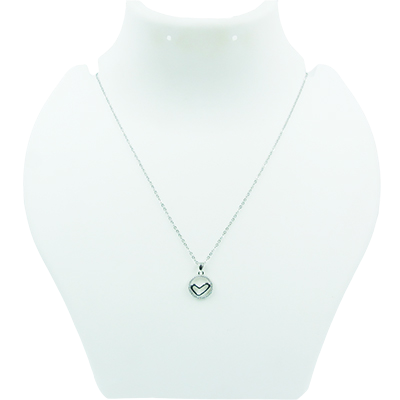 Single Layered Chain - Circled Heart