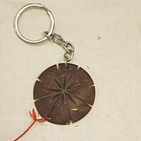 Coconut Shell Key Chain