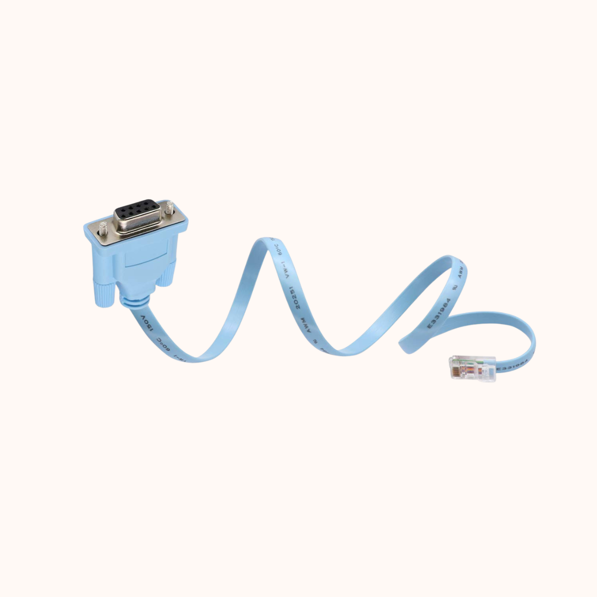 Cisco Console Cable 9-pin DB9 Female Serial RS232 Port to RJ45 Male Cat5 Ethernet LAN Rollover Console Cable Switch Cable Cisco(DB9P to RJ45 1.8M)