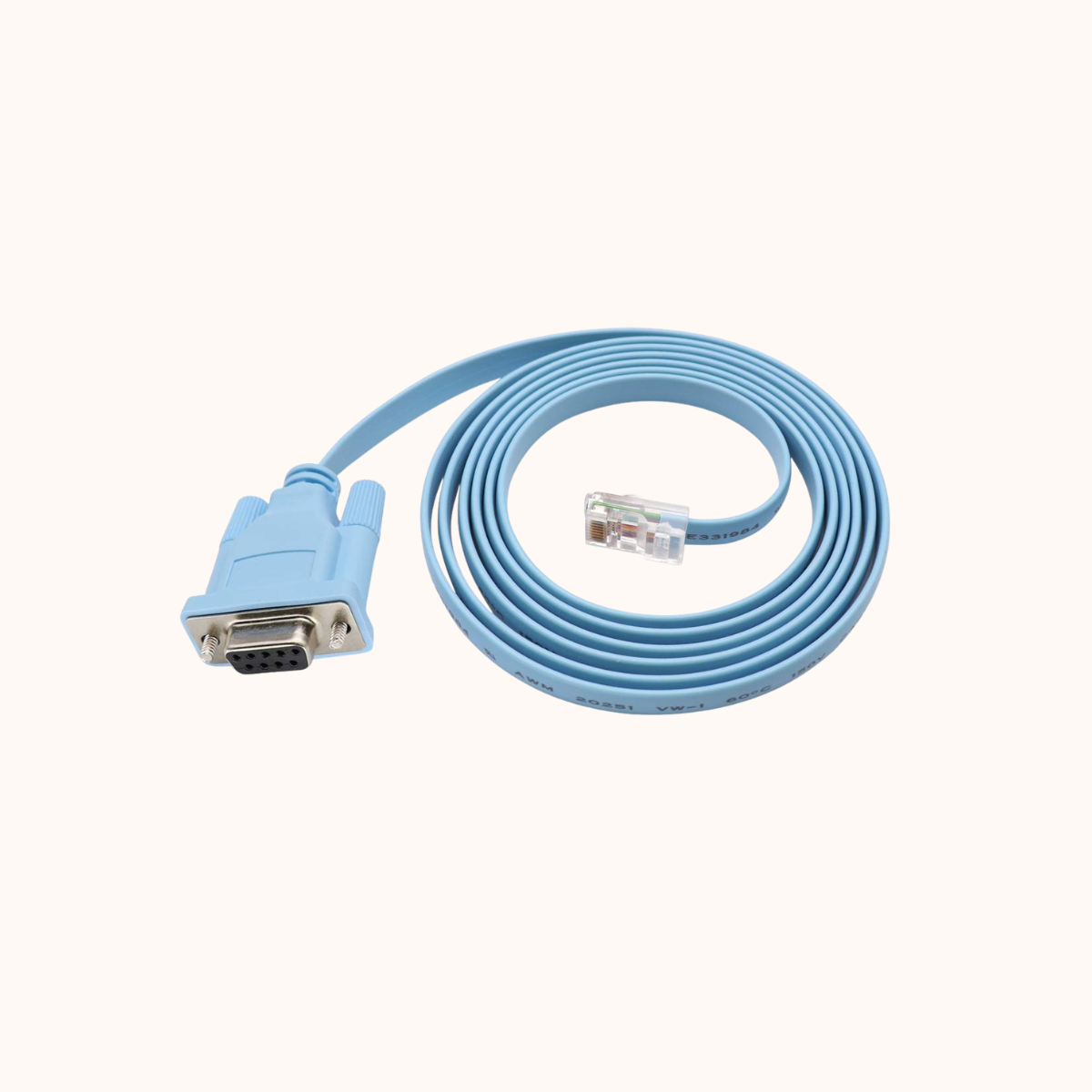 Cisco Console Cable 9-pin DB9 Female Serial RS232 Port to RJ45 Male Cat5 Ethernet LAN Rollover Console Cable Switch Cable Cisco(DB9P to RJ45 1.8M)