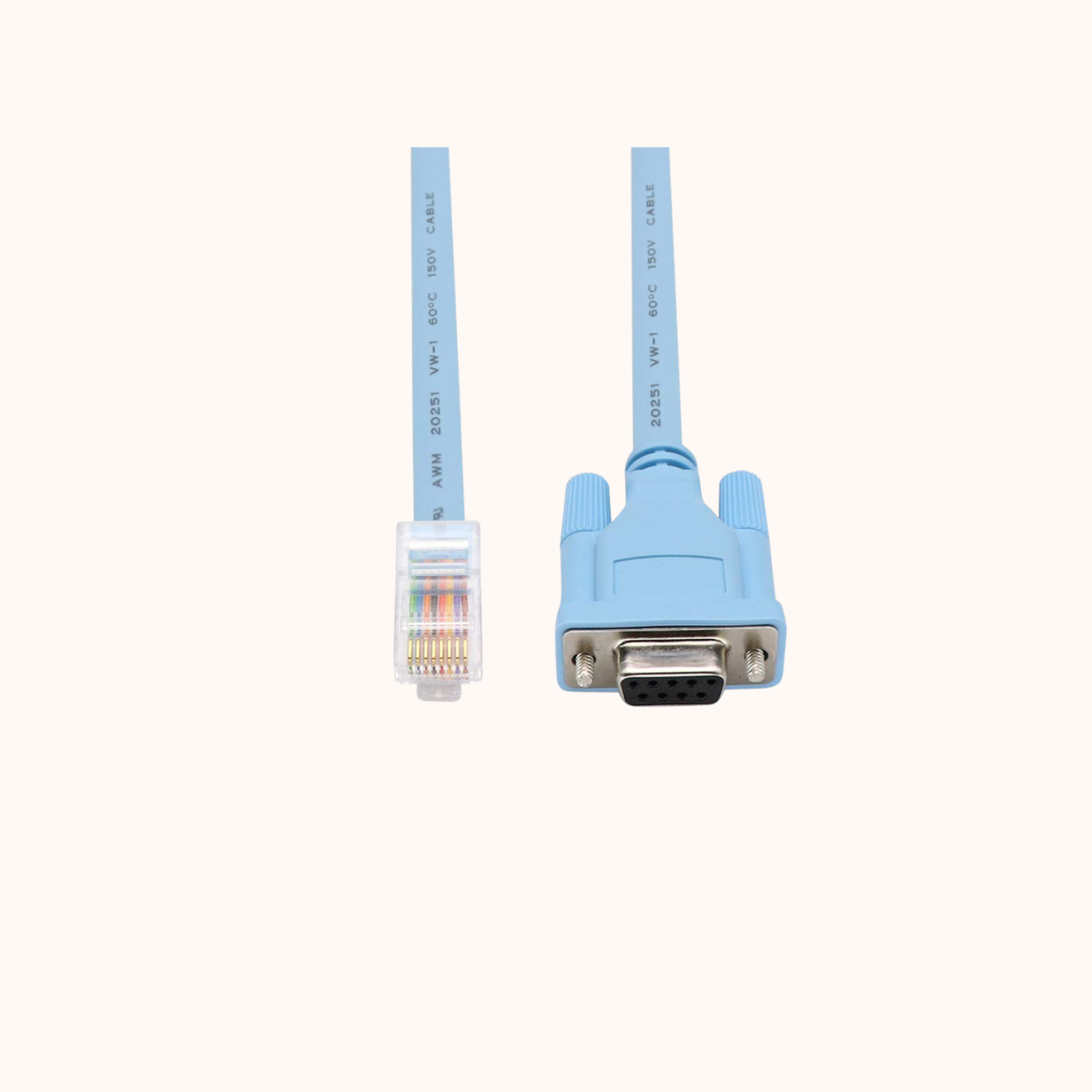Cisco Console Cable 9-pin DB9 Female Serial RS232 Port to RJ45 Male Cat5 Ethernet LAN Rollover Console Cable Switch Cable Cisco(DB9P to RJ45 1.8M)