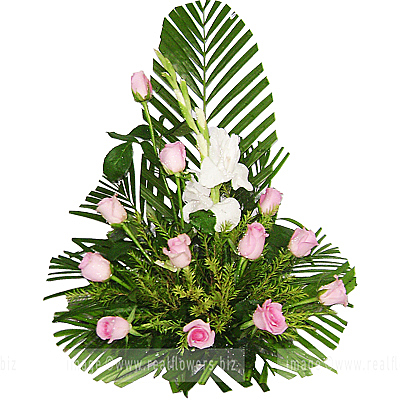 Classic Pink Roses Bouquet