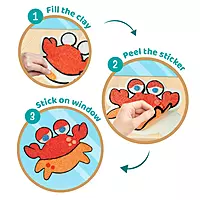Clay Stickers - Aqua World