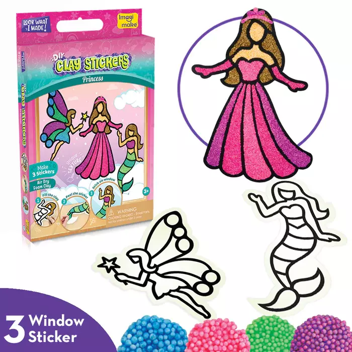 Clay Stickers Mini Princess