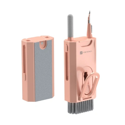 Portronics Clean M Multifunctional 8-in-1 Gadget Cleaning Kit with Mobile Holder for Smartphone, Tablet, Laptop etc..(White) Portronics Clean M Multifunctional 8-in-1 Gadget Cleaning Kit with Mobile Holder for Smartphone, Tablet, Laptop etc..(White)