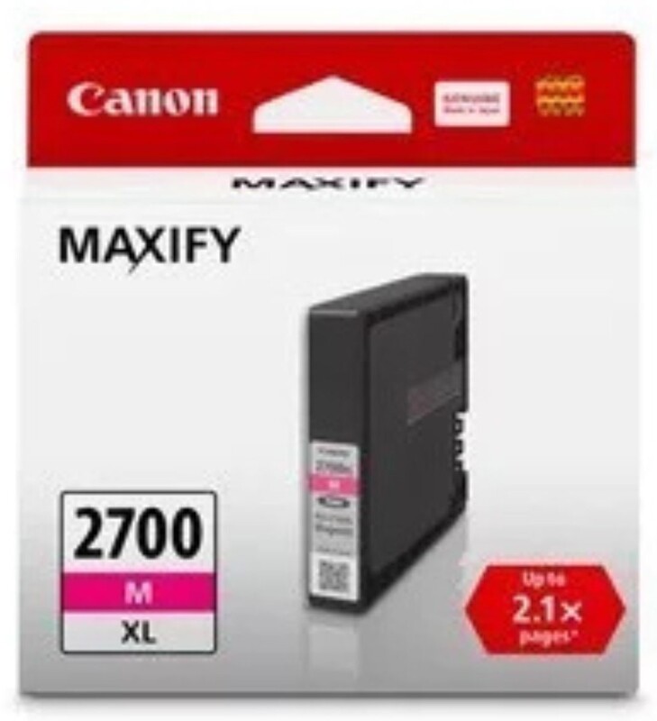 Canon Genuine PGI-2700XL Magenta Ink Toner Cartridge