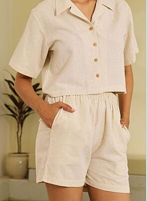 Premium Cotton Co-Ord Set Catalogue 4-Beige Premium Cotton Co-Ord Set Catalogue 4-Beige