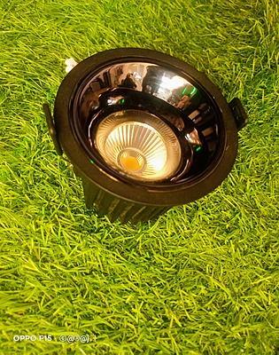 LED AC COB Down light - 6W Prime (NW) Black Body with Black Reflector