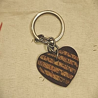 Coconut Shell Key Chain