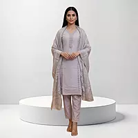 Cotton Salwar Suit Set | 3-Piece Set, Dupatta Included