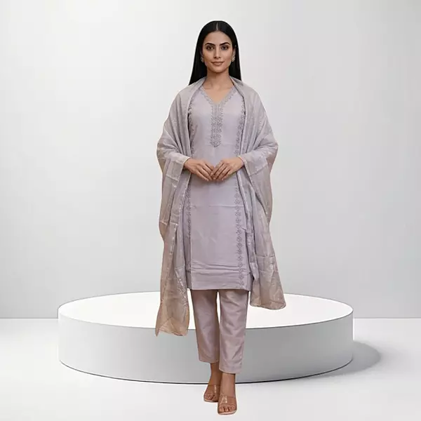 Cotton Salwar Suit Set | 3-Piece Set, Dupatta Included