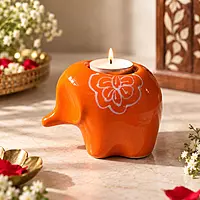 Elephant Ceramic Candle Holder