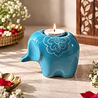 Elephant Ceramic Candle Holder
