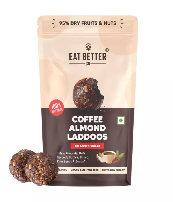 Better Laddoos-Coffee Almond 70 Gms - Eat Better