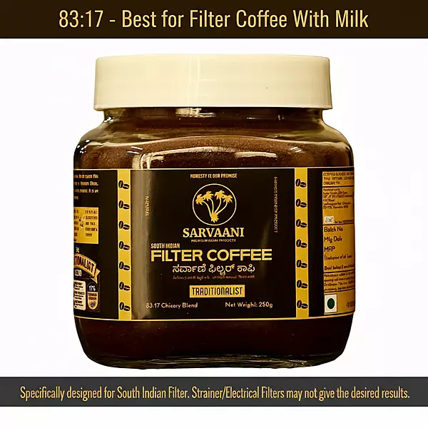 Traditionalist Authentic Filter Coffee (Best with Milk) | (83:17)