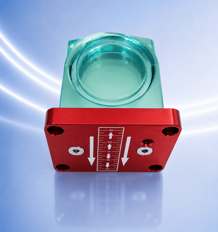 Collimating lens with drawer, CFL 100 mm, for the LC208 head