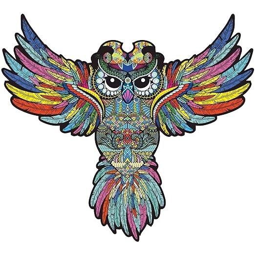 Colorfull Owl Wooden Puzzle 100 Pcs