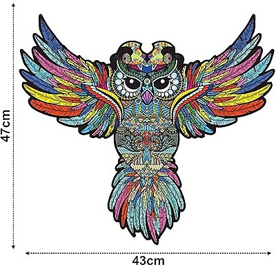 Colorfull Owl Wooden Puzzle 100 Pcs