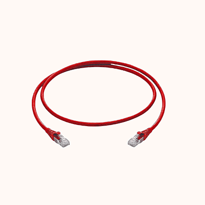 CommScope Cat6A 1MTR Red Patch Cord (NPC-6ASZDB-RD001M)