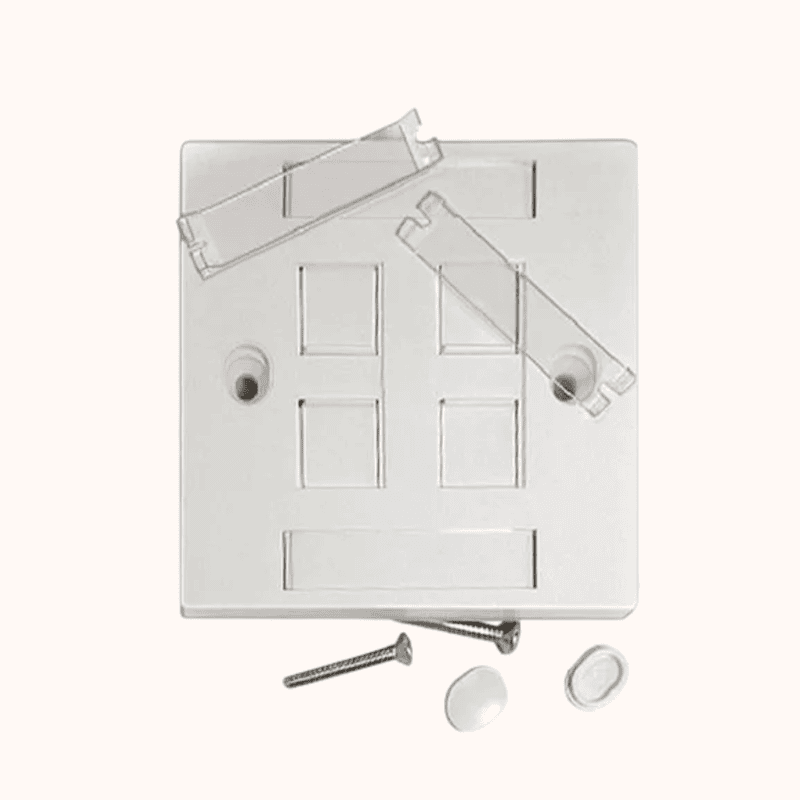 CommScope Cat6A Face plate-Quard (1859053-1) CommScope Cat6A Face plate-Quard (1859053-1)
