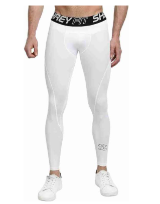 SHREY COMPRESSION LONG TIGHTS WHITE