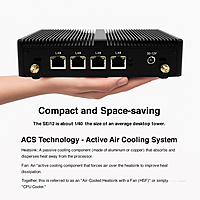 Intel N100 Mini PC – Alder Lake-N  4 LAN Industrial Mini PC