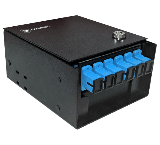 Digisol Enterprise ConvergeX Compact LIU (Light Interface Unit), Wall Mount Type, Din-Rail Design
