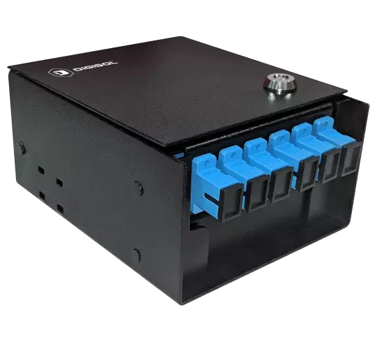 Digisol Enterprise ConvergeX Compact LIU (Light Interface Unit), Wall Mount Type, Din-Rail Design