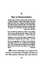 Concentration and Meditation