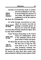 Concentration and Meditation