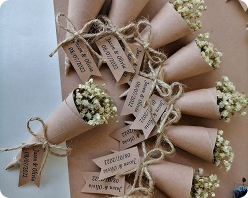 Kraft Cone Bouquets